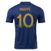 Maillot de Supporter France Mbappé 10 Domicile Coupe du Monde 2022 Pour Homme